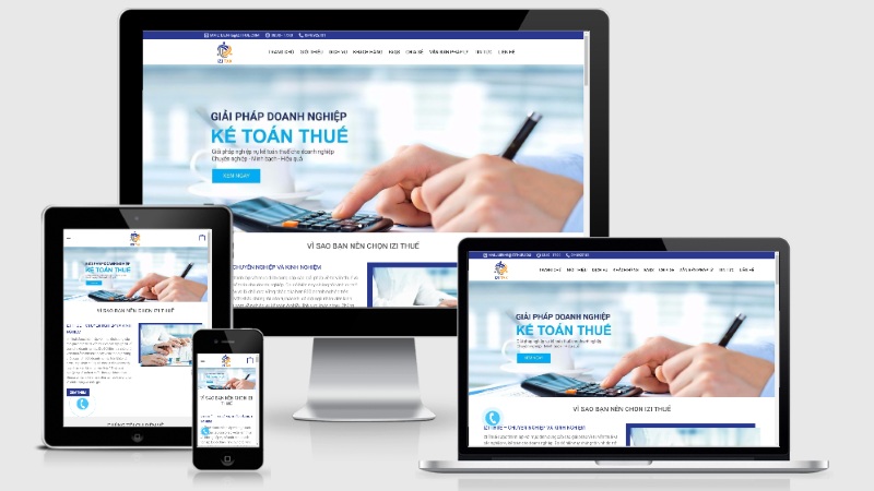 Thiết kế website dịch vụ kế toán