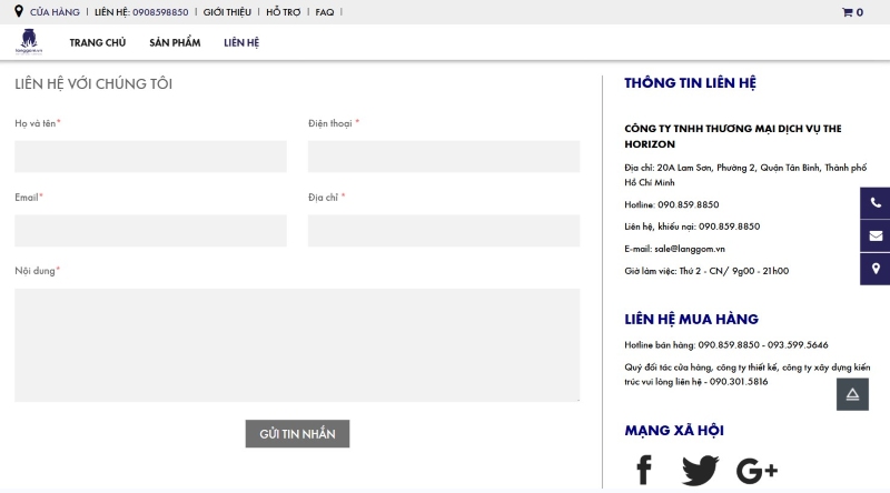 Thiết kế website đồ gốm sứ Thiết kế website đồ gốm sứ