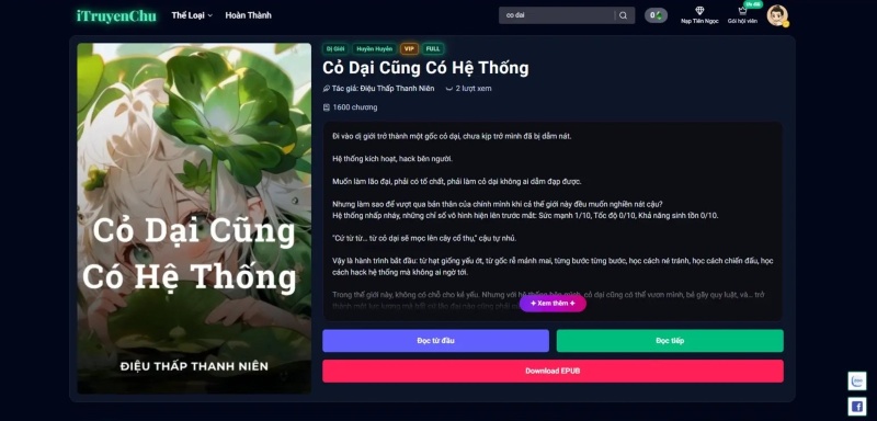 Thiết kế website đọc truyện Thiết kế website đọc truyện