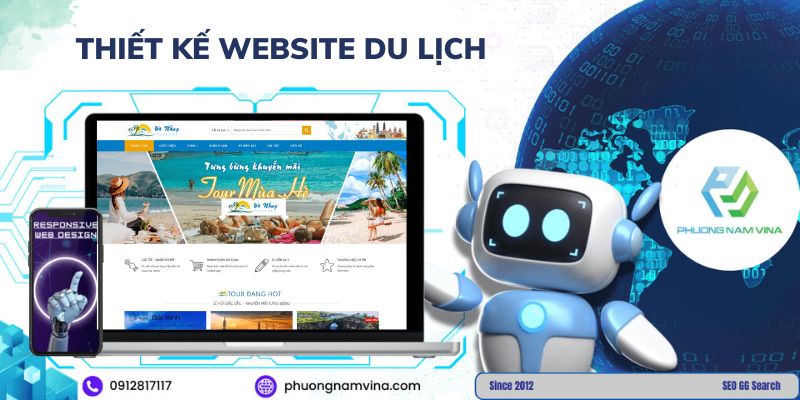 Thiết kế website du lịch đẹp, chuyên nghiệp, giá rẻ