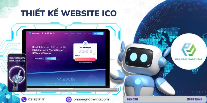 Thiết kế website ICO chuyên nghiệp, giá tốt, bảo mật cao