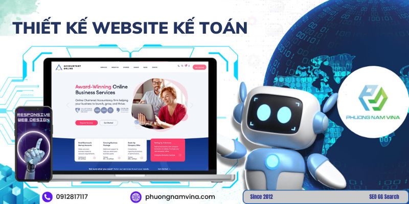 Thiết kế website kế toán chuyên nghiệp, giá rẻ, chuẩn SEO