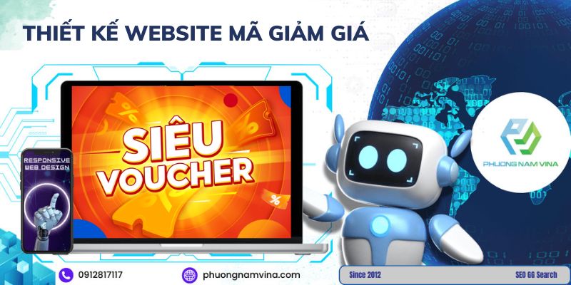 Thiết kế website mã giảm giá chuyên nghiệp, trực quan, giá tốt
