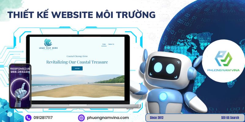 Thiết kế website môi trường uy tín, chuyên nghiệp, giá rẻ