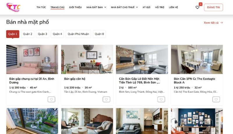 Thiết kế website mua bán nhà đất Thiết kế website mua bán nhà đất