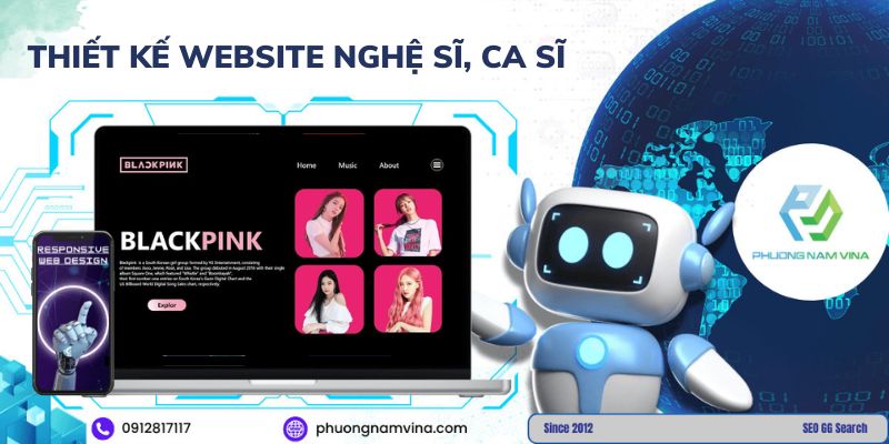 Thiết kế website nghệ sĩ, ca sĩ