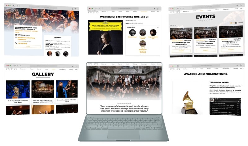 Thiết kế website nghệ sĩ Thiết kế website nghệ sĩ
