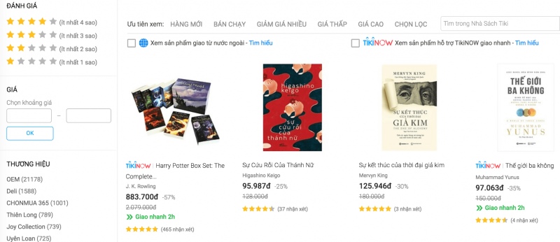 Thiết kế website nhà sách online Thiết kế website nhà sách online