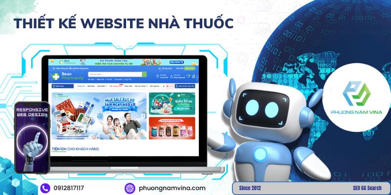 Thiết kế website nhà thuốc chuyên nghiệp, chuẩn GPP y tế Thiết kế website nhà thuốc chuyên nghiệp, chuẩn GPP y tế