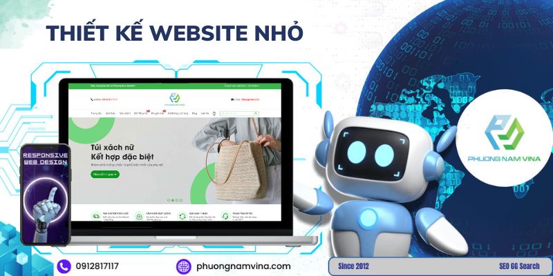 Thiết kế website nhỏ chuyên nghiệp, giá rẻ, triển khai nhanh