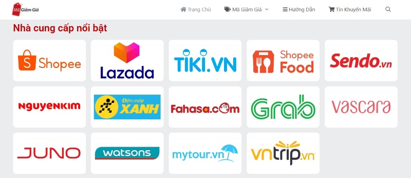 Thiết kế website phiếu giảm giá