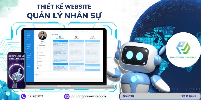 Thiết kế website quản lý nhân sự toàn diện chuyên nghiệp