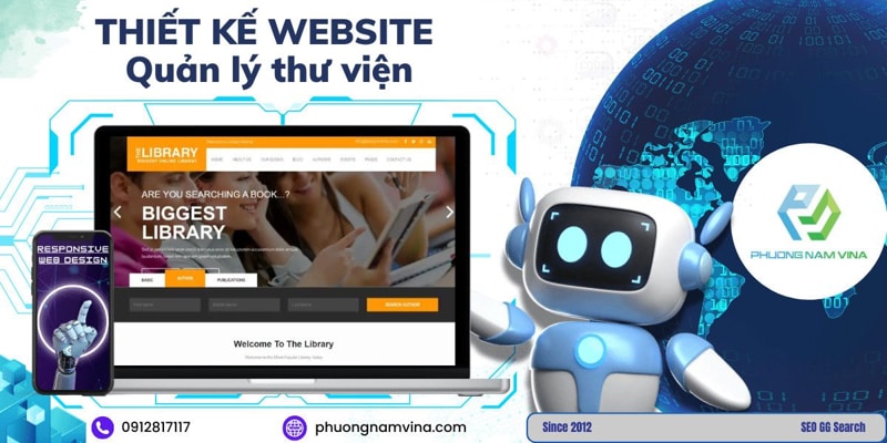 Thiết kế website quản lý thư viện chuyên nghiệp, hiệu quả