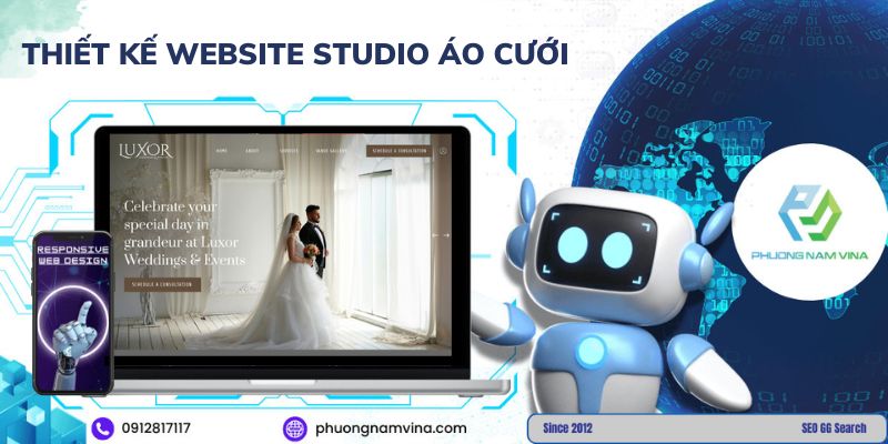 Thiết kế website studio áo cưới đẹp, chuyên nghiệp, trọn gói Thiết kế website studio áo cưới đẹp, chuyên nghiệp, trọn gói