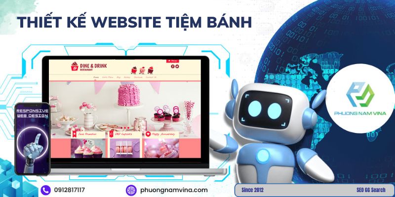 Thiết kế website tiệm bánh ngọt