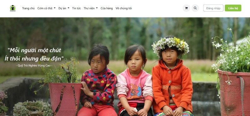 Thiết kế website từ thiện