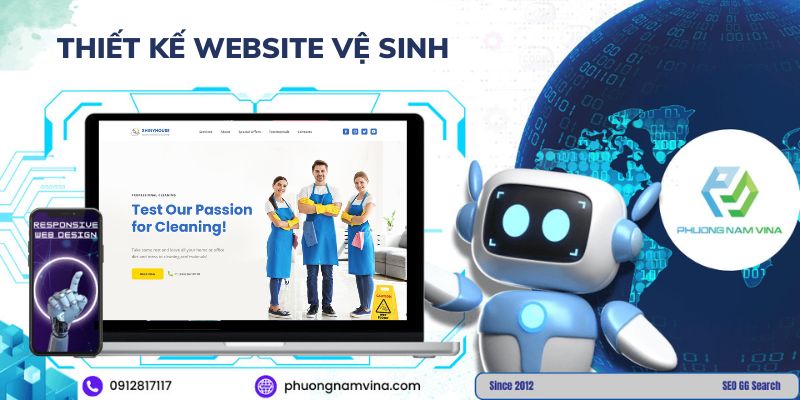 Thiết kế website vệ sinh