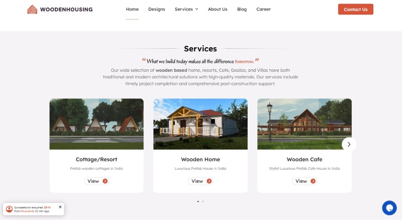 Thiết kế website xây dựng nhà gỗ Thiết kế website xây dựng nhà gỗ
