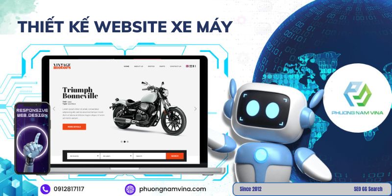 Thiết kế website xe máy