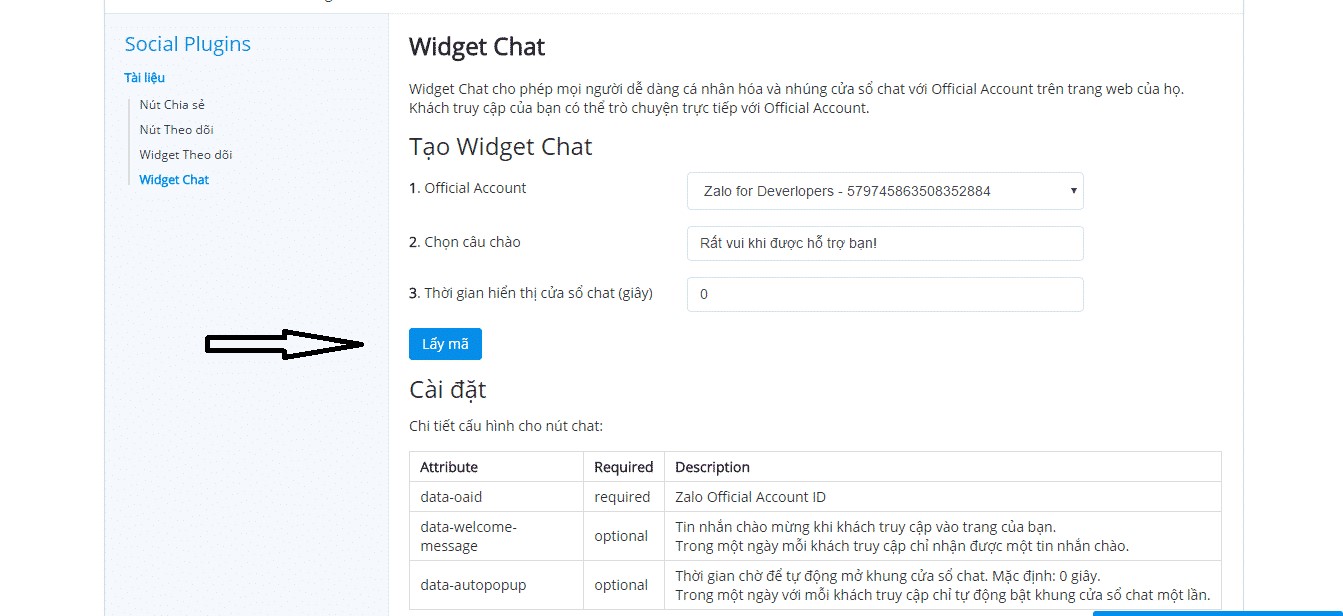 Tích hợp Chat Zalo vào website