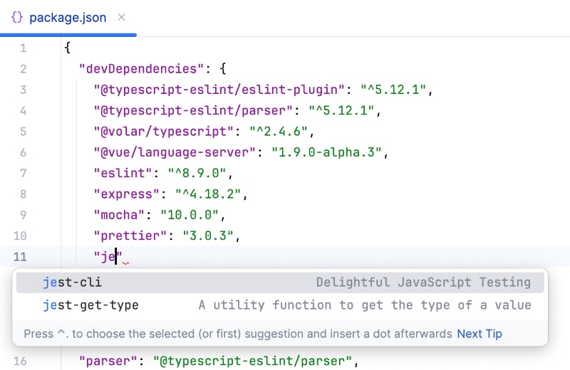 Tính năng của WebStorm