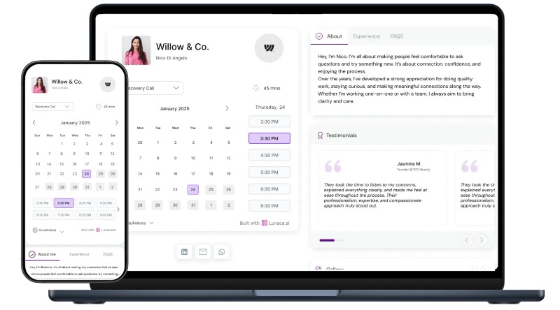 Tính năng đặt lịch hẹn cho website Tính năng đặt lịch hẹn cho website
