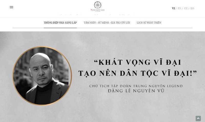 Trang giới thiệu website Trang giới thiệu website