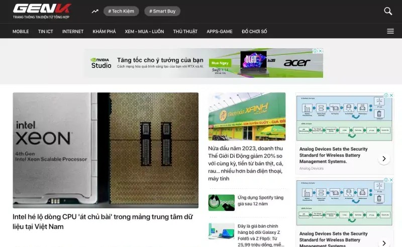 Trang web công nghệ