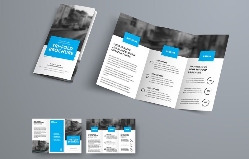 Trifold leaflet