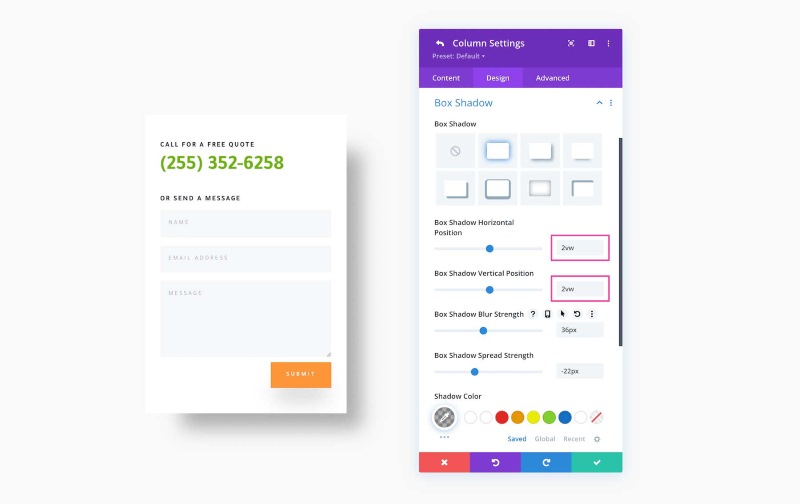 Ứng dụng box shadow 
