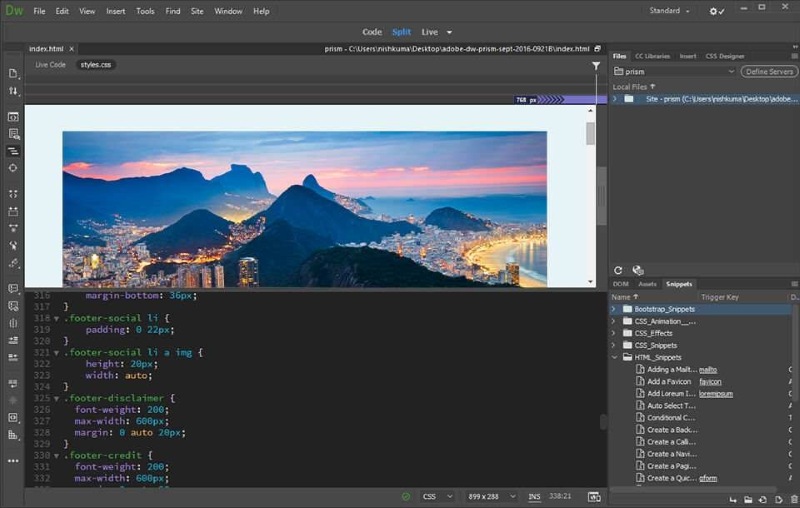 Ứng dụng Dreamweaver