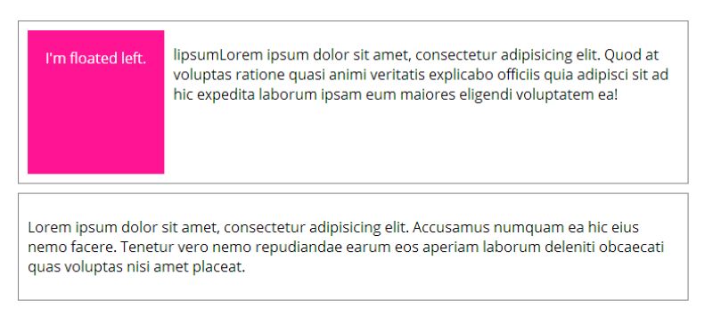 Ứng dụng Float CSS