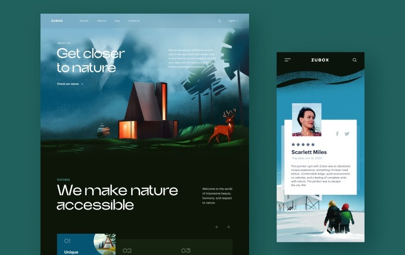 Visual hierarchy web