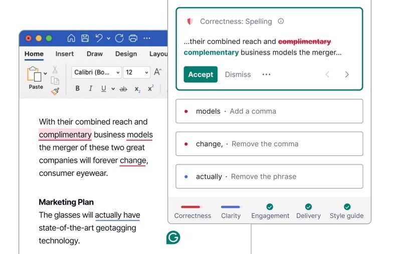 Web grammarly