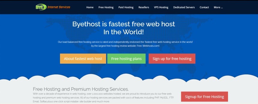 Web hosting miễn phí