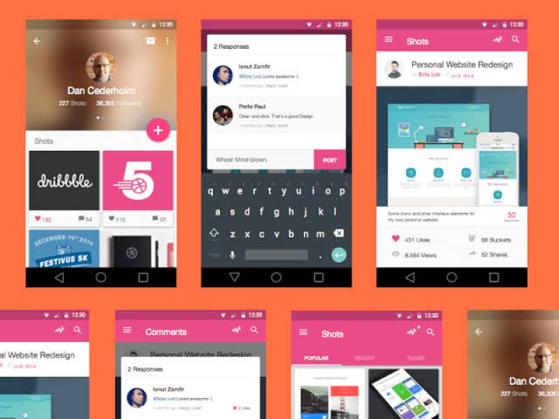 Web material design