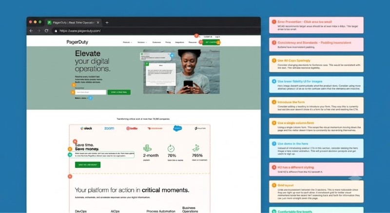 Web UX audit