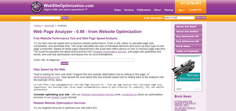 Web Page Analyzer công cụ kiểm tra tốc độ website