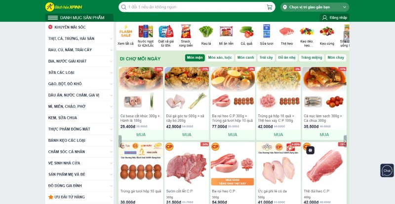 Website chuỗi cửa hàng