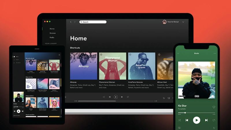 Website có giao diện đẹp nhất Spotify