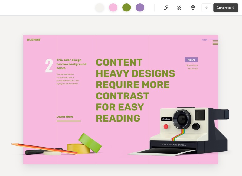 Website color scheme