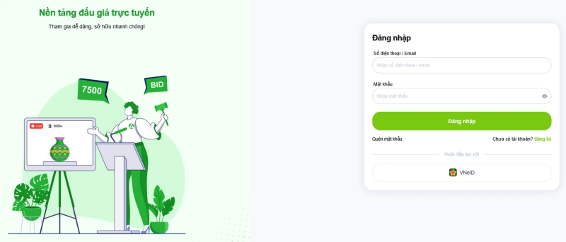 Website đấu giá