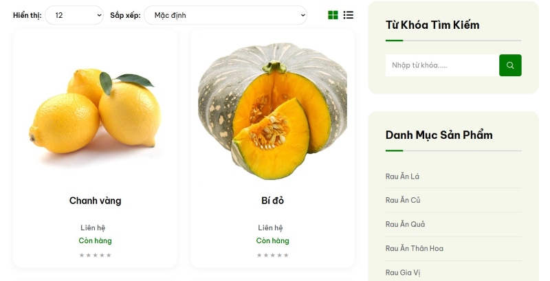 Website nông nghiệp