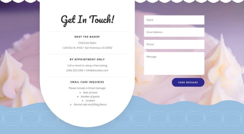 Website tiệm bánh Website tiệm bánh