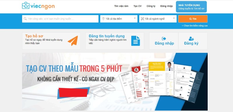 Website tuyển dụng việc làm