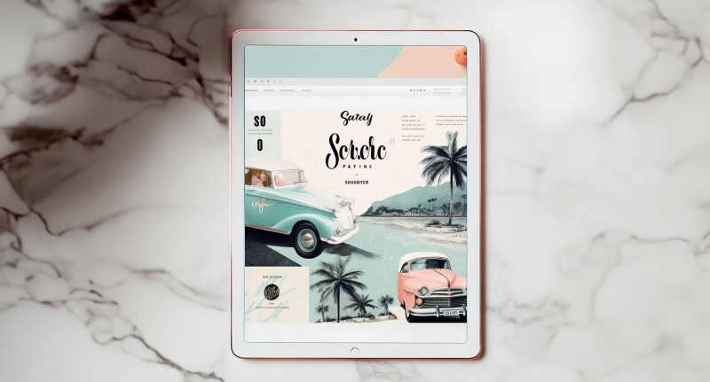 Xu hướng vintage web design