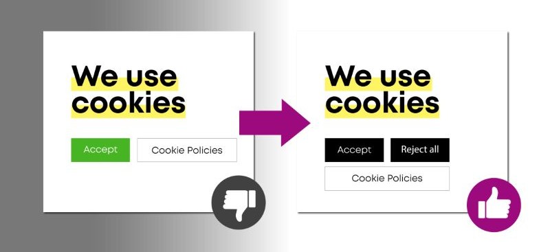 Yêu cầu accept all cookies