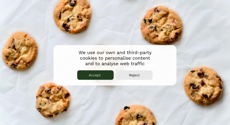 Yêu cầu accept cookies